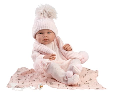 LLORENS kūdikis TINA TOQUILLA BAMBI ROSA, 43 cm, 84338 