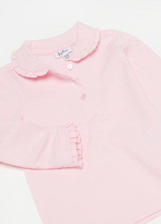 OVS polo marškinėliai ilgomis rankovėmis, rožiniai, , 001967796 