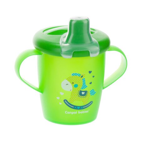 CANPOL BABIES neišsipilantis puodelis, žalias, 250 ml, 31/200_gre 31/200_gre