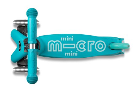 MICRO paspirtukas Mini Micro Deluxe LED Aqua, MMD076 