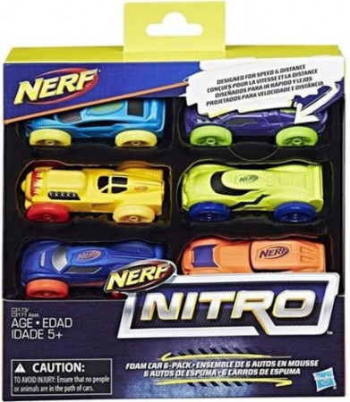 NERF mašinos 6vnt Nitro foam, C3171EU5 C3171EU5