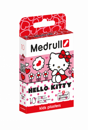 MEDRULL vaikiški pleistrai, "Hello Kitty" 10 vnt., 150063 150063