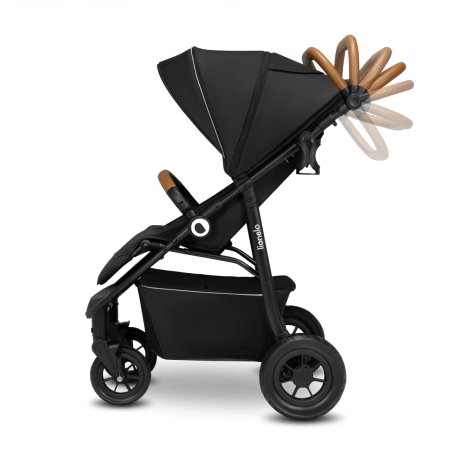 LIONELO sportinis vežimėlis NATT black onyx 