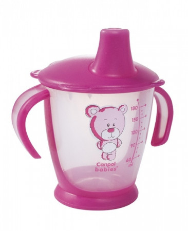 CANPOL BABIES neišsipilantis puodelis TEDDY FRIEND, 9 mėn+, 180 ml, 31/500 31/500