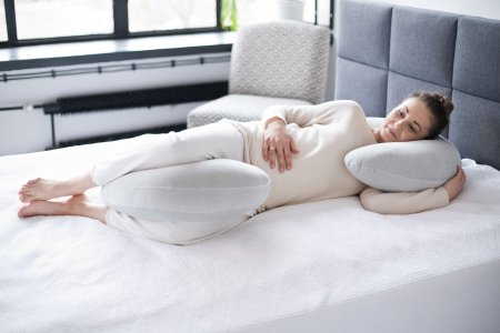 MOTHERHOOD maitinimo pagalvė, Sleepy-C Premium Support, rožinė, 101/171 101/171
