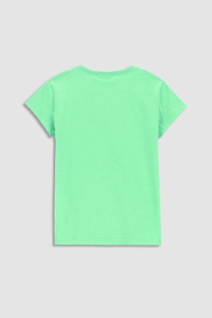 COCCODRILLO marškinėliai trumpomis rankovėmis EVERYDAY GIRL, žali, WC3143206EVG-011- 