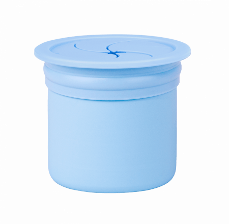 MINIKOIOI puodelis SIP+SNACK 2in1, 6m+, Mineral Blue/Aqua Green, 101100102 101100102