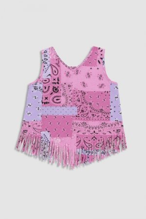 COCCODRILLO marškinėliai be rankovių BOHO GIRL KIDS, multicoloured, WC3143302BOK-022 WC3143302BOK-022-110