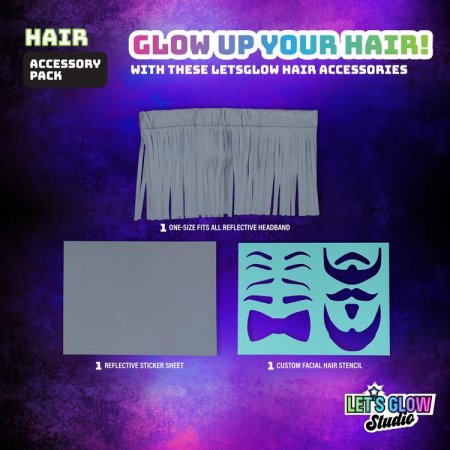 LET'S GLOW aksesuarų rinkinys Studio Hair, LG3361H LG3361H