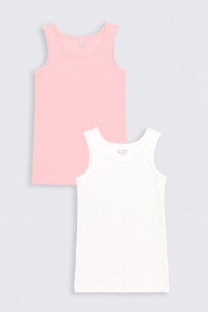 COCCODRILLO apatiniai marškinėliai be rankovių BASIC UNDERWEAR, multicoloured, 116/122 dydis, 2 vnt., ZC2407208BAU-022 ZC2407208BAU-022-140