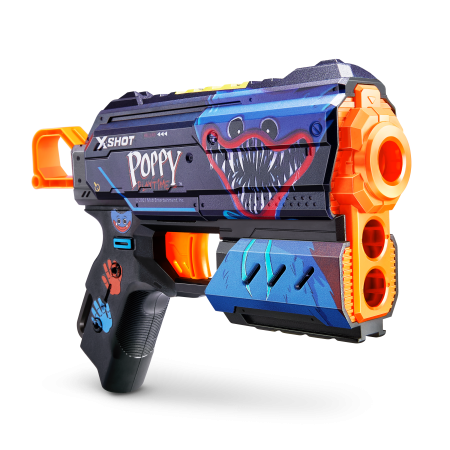 X-SHOT žaislinis šautuvas Poppy Playtime, Skins 1 Flux serija, asort., 36649 36649