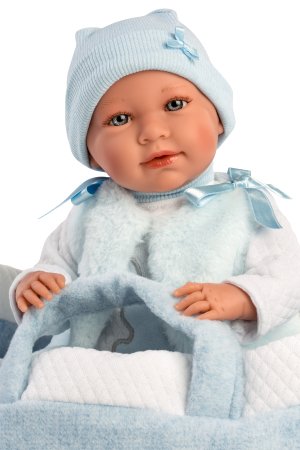 LLORENS verkiantis kūdikis MIMO LLORON CAPAZO CELESTE, 40 cm, 74011 