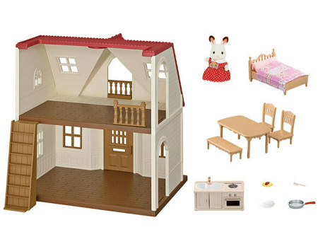 SYLVANIAN FAMILIES COSY COTTAGE STARTER HOME WITH ACCESSORIES, 5303 5303
