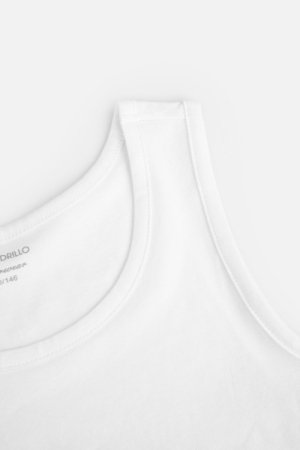 COCCODRILLO apatiniai marškinėliai be rankovių BASIC UNDERWEAR, balti, WC4407207BAU-001-, 2vnt. 