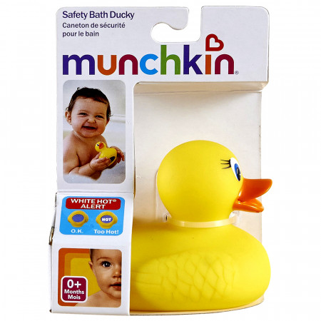 MUNCHKIN žaisliukas reaguojantis į karštą vandenį 0m+ Safety Bath Duck 01105102www 01105102WWW