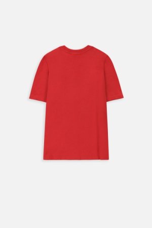 COCCODRILLO marškinėliai trumpomis rankovėmis EVERYDAY BOY A, raudoni, WC4143213VBA-009- 