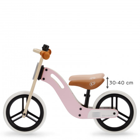 KINDERKRAFT Uniq balansinis dviratis, rožinis, 12'', KKRUNIQPNK0000 KKRUNIQPNK0000