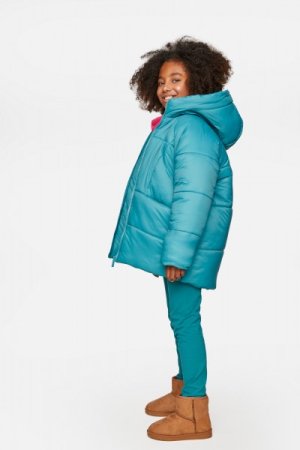 COCCODRILLO žieminė striukė OUTERWEAR GIRL KIDS, žalia, ZC3152103OGK-011-164, 164cm 