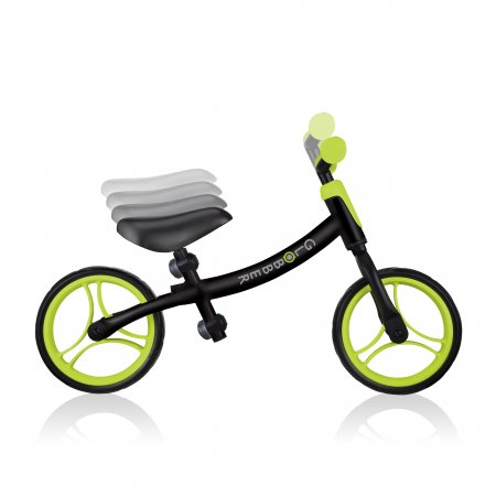 GLOBBER balansinis dviratis Go Bike, juodai žalias, 610-236 610-236