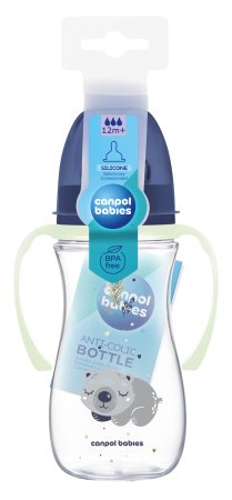 CANPOL BABIES Anti-colic buteliukas 300 ml EasyStart Sleepy Koala, 35/238_blu 