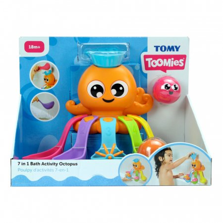TOMY vonios žaislas 7in1 Octopus, E73104 E73104