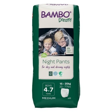 BAMBO sauskelnės - kelnaitės DREAMY NIGHT 4-7 m. berniukams, 15-35 kg, 10 vnt., BAMBN9883 BAMBN9883