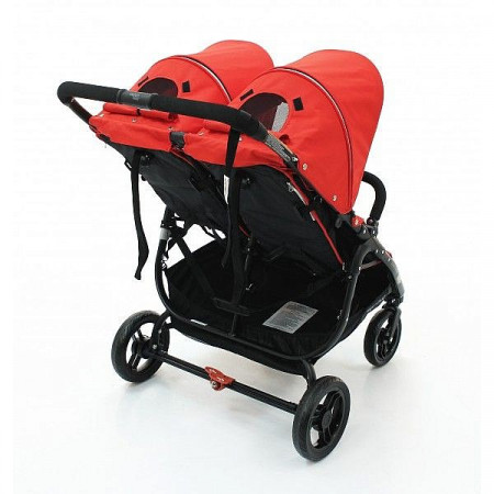 VALCO BABY vežimėlis dvynukams SNAP DUO, fire red, 9885 9885