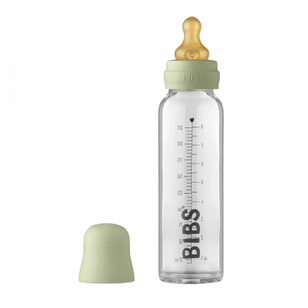 BIBS stiklinis buteliukas, 225 ml, Sage 5713795235957