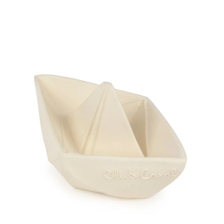 Oli&Carol Origami Boat White teether, 0+ 