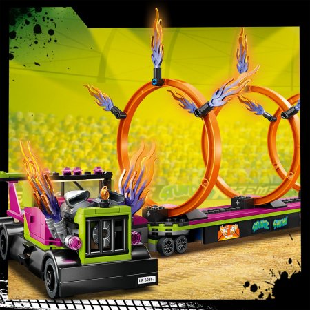 60357 LEGO® LEGO City Kaskadinis sunkvežimis ir ugnies žiedo iššūkis 60357