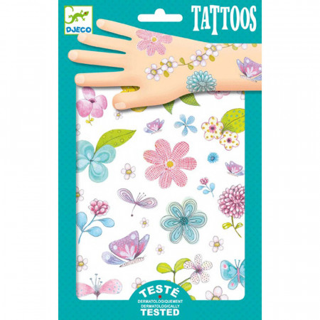 DJECO Body Art tatuiruotės Laukų gėlės, DJ09585 DJ09585