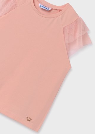 MAYORAL marškinėliai trumpomis rankovėmis 8A, tulip rose, 6001-67 