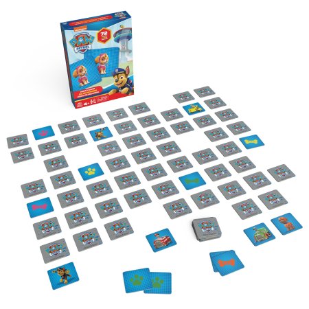 SPINMASTER GAMES atminties žaidimas Paw Patrol, 72 kortelės, 6066834 6066834