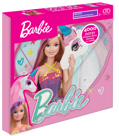 DIAMOND DOTS kūrybinis rinkinys piešimas deimantais Barbie I Believe, 4000 deimantų, DBX.094 DBX.094