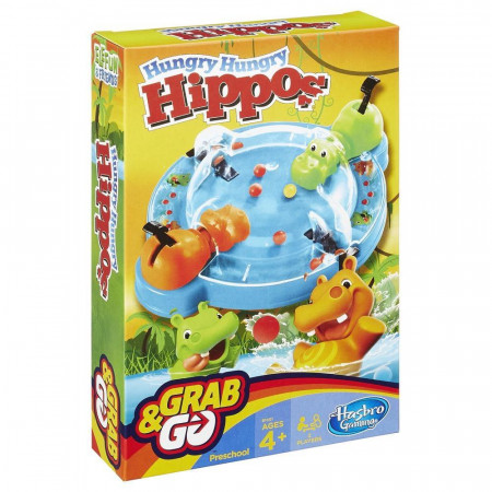 HASBRO GAMING kelioninis žaidimas Hungry Hungry Hippo, B1001 B1001