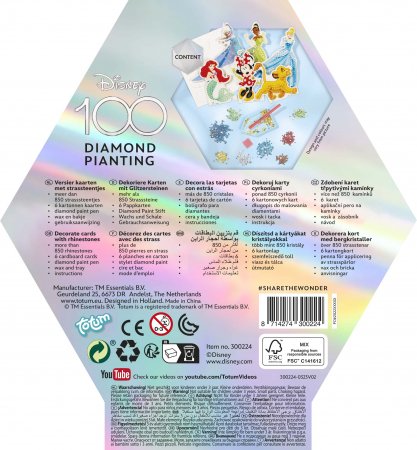TOTUM DISNEY kūrybinis rinkinys Diamond Painting, 300224 300224