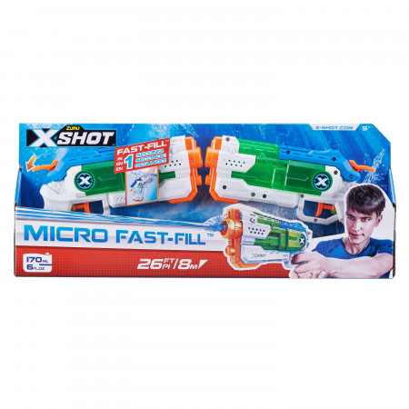 XSHOT žaislinių vandens šautuvų rinkinys Micro Fast-Fill, 56244 56244