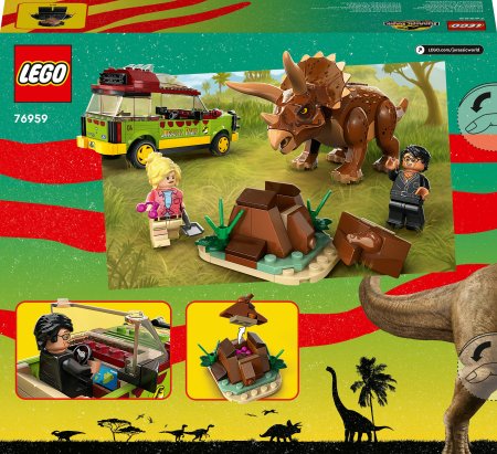 76959 LEGO® Jurassic World™ Triceratopso tyrinėjimai 76959