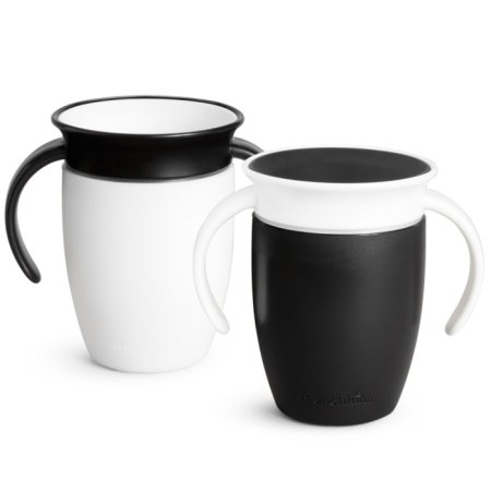 MUNCHKIN mokymosi puodelis, Black and White, Mixed Case, 6 mėn.+, 207 ml, 90315 