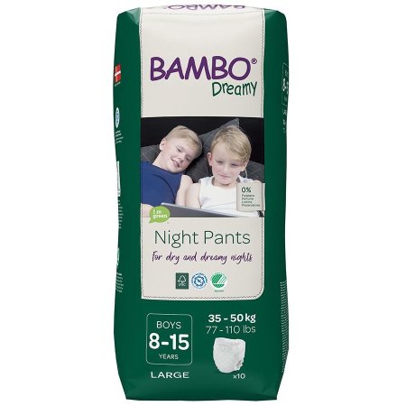 BAMBO sauskelnės - kelnaitės DREAMY NIGHT 8-15 m. berniukams, 35-50 kg, 10 vnt., BAMBN9899 BAMBN9899