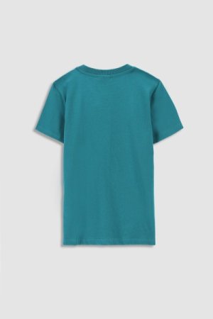 COCCODRILLO marškinėliai trumpomis rankovėmis EVERYDAY BOY, žali, WC3143206EVB-011- 