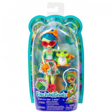 ENCHANTIMALS Tamika Tree Frog ™ & Burst™ Doll, GFN43 