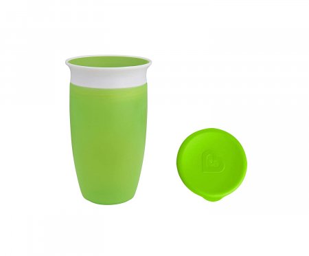 MUNCHKIN puodelis, Miracle 360, žalias, 12mėn+, 296ml, 01244502 1244502