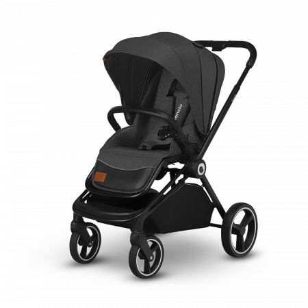LIONELO universalus vežimėlis LO-MIKA 3IN1, grey graphite LO-MIKA 3IN1 GREY GR