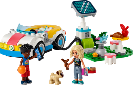 42609 LEGO® Friends Elektrinis Automobilis Ir Įkrovimo Stotelė 