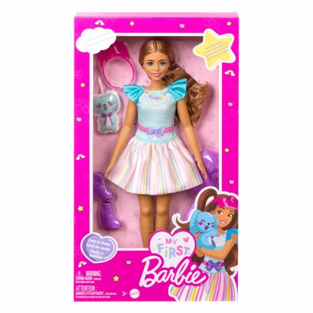 BARBIE Lėlė My First Barbie, brunetė, HLL21 HLL21