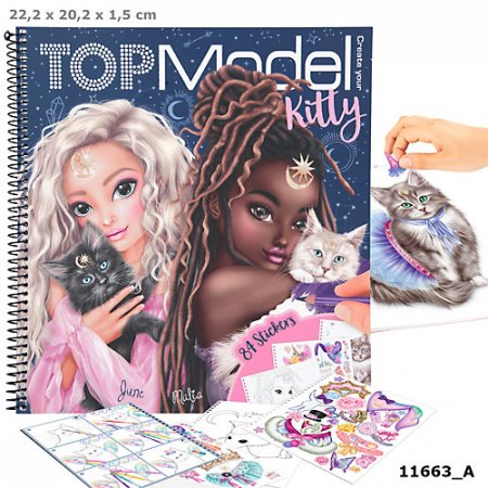 TOPMODEL spalvinimo knyga Create Your Kitty 2021, 11663 11663