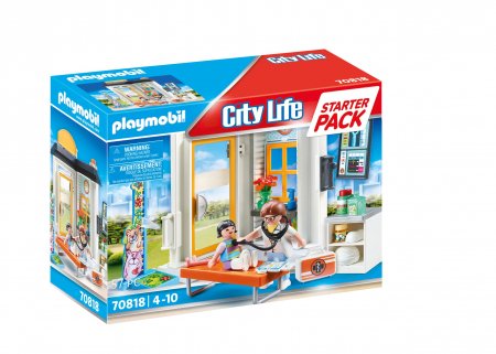PLAYMOBIL CITY LIFE Starter Pack Pediatras, 70818 70818