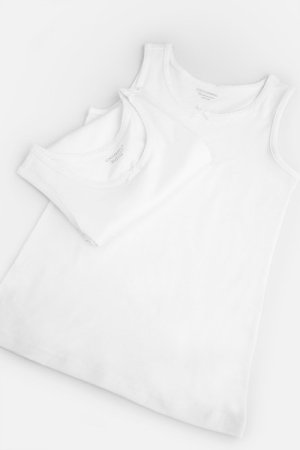 COCCODRILLO apatiniai marškinėliai be rankovių BASIC UNDERWEAR, balti, WC4407204BAU-001-0 