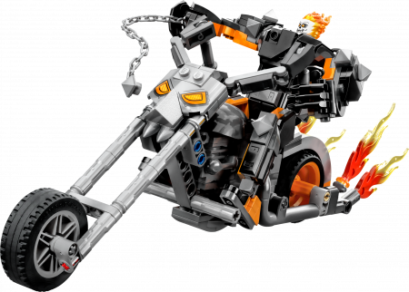76245 LEGO® Marvel Super Heroes Tamsos baikerio robotas ir motociklas 76245
